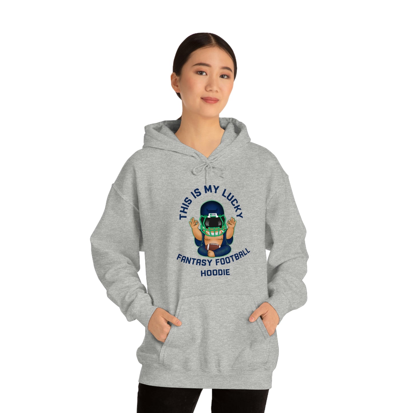 Lucky Buddha - My Lucky Fantasy Football Hoodie - Fantasy Football Sweatshirt