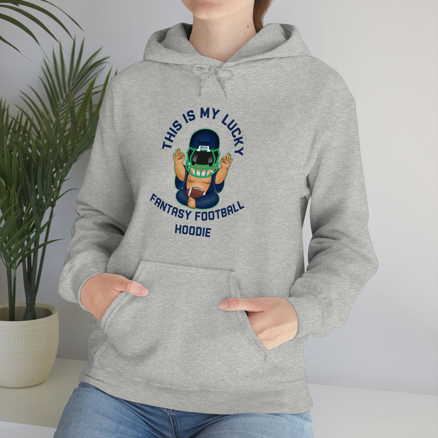 Lucky Buddha - My Lucky Fantasy Football Hoodie - Fantasy Football Sweatshirt