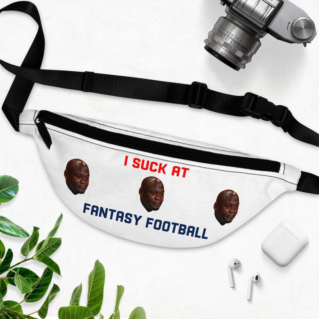 I Suck at Fantasy Crying Jordan Fanny Pack