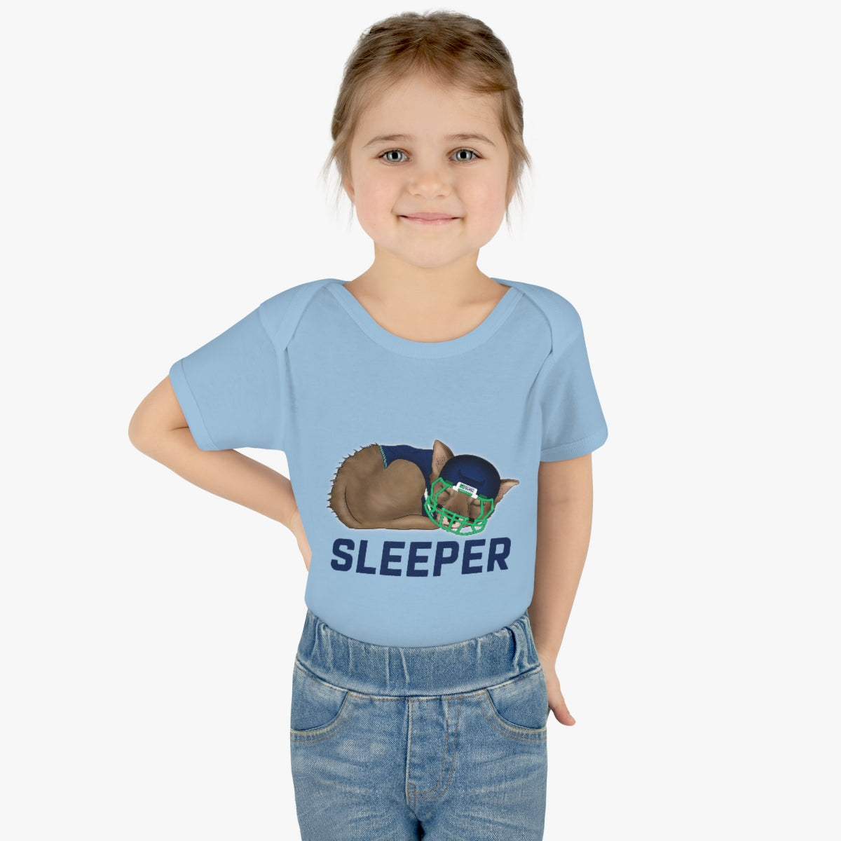 Infant Fantasy Sleeper Wolf Onesie - Sleeper Collection - Fantasy Football Baby Clothes