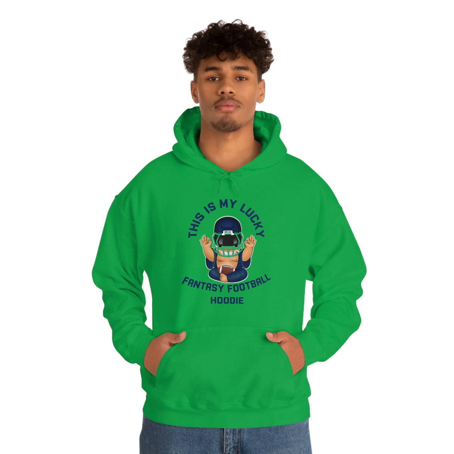 Lucky Buddha - My Lucky Fantasy Football Hoodie - Fantasy Football Sweatshirt