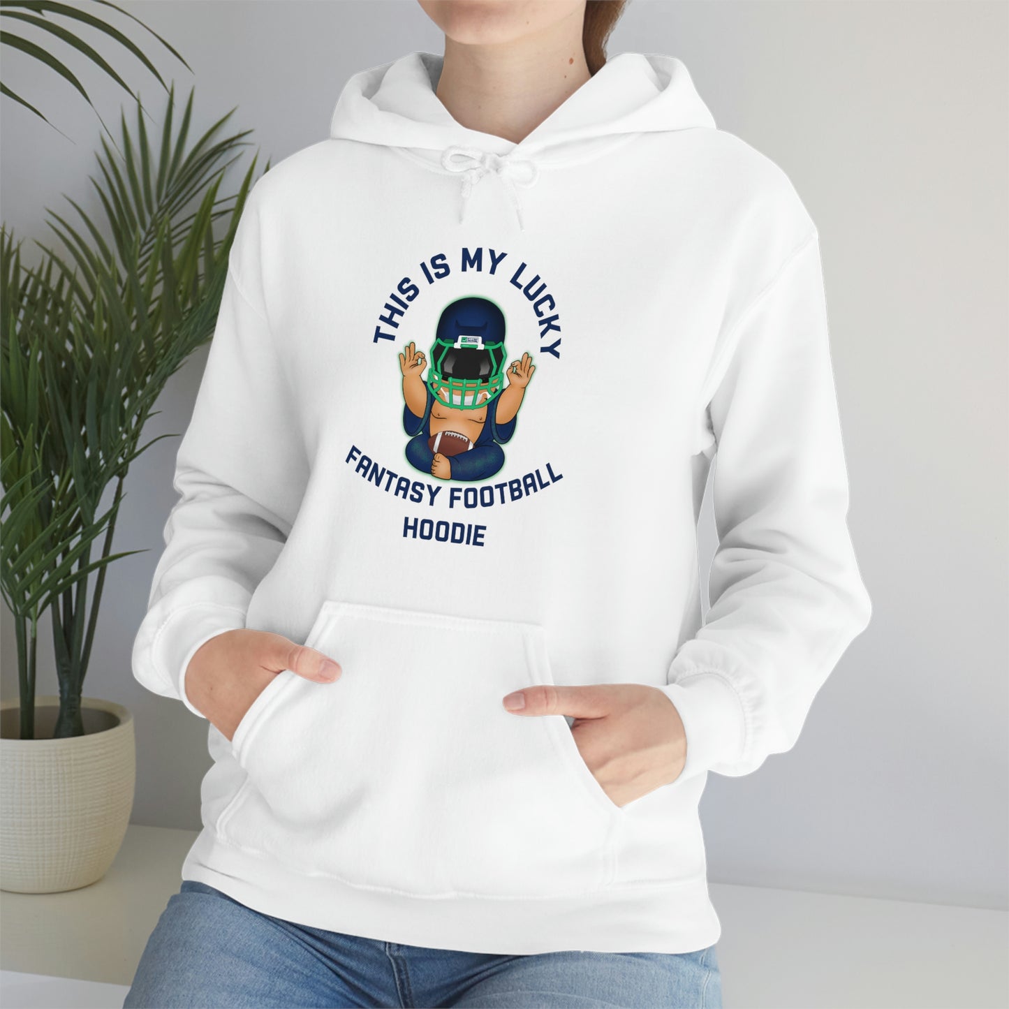 Lucky Buddha - My Lucky Fantasy Football Hoodie - Fantasy Football Sweatshirt