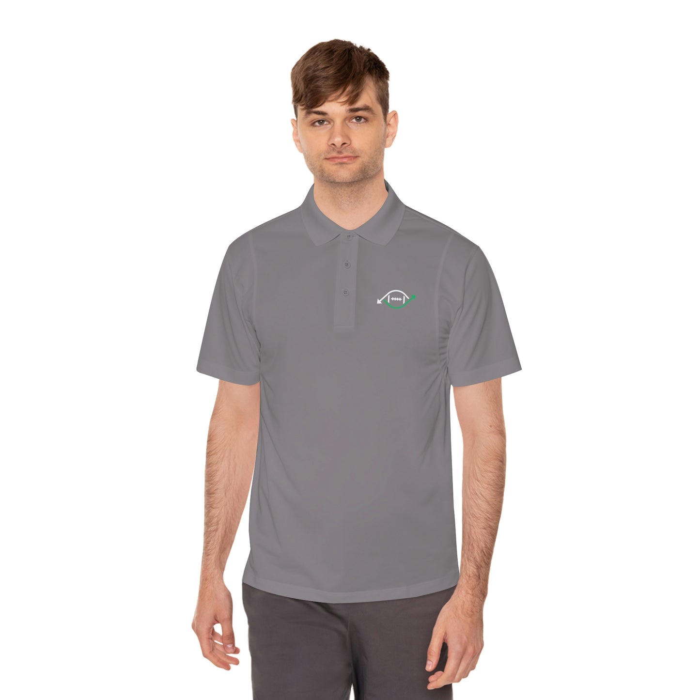 Roto Street Journal Men's Performance Polo - Fantasy Football Polo Shirt