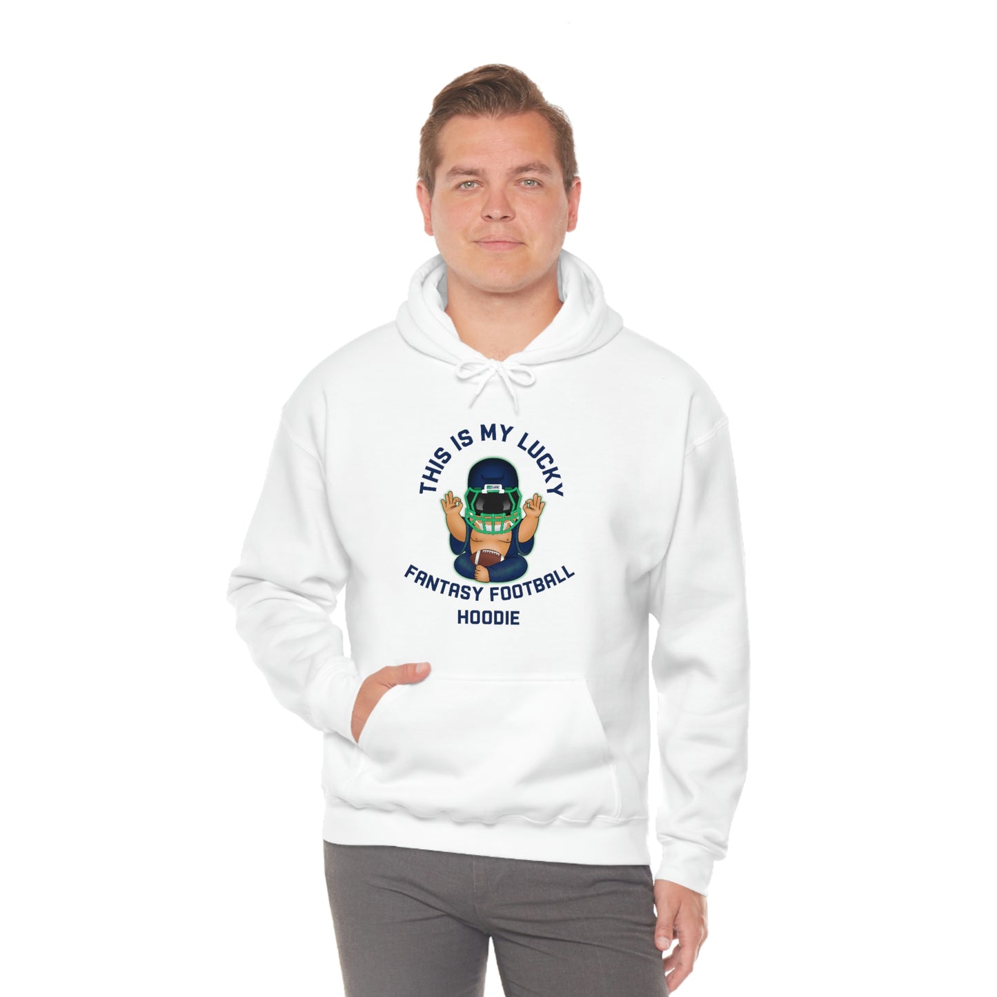 Lucky Buddha - My Lucky Fantasy Football Hoodie - Fantasy Football Sweatshirt