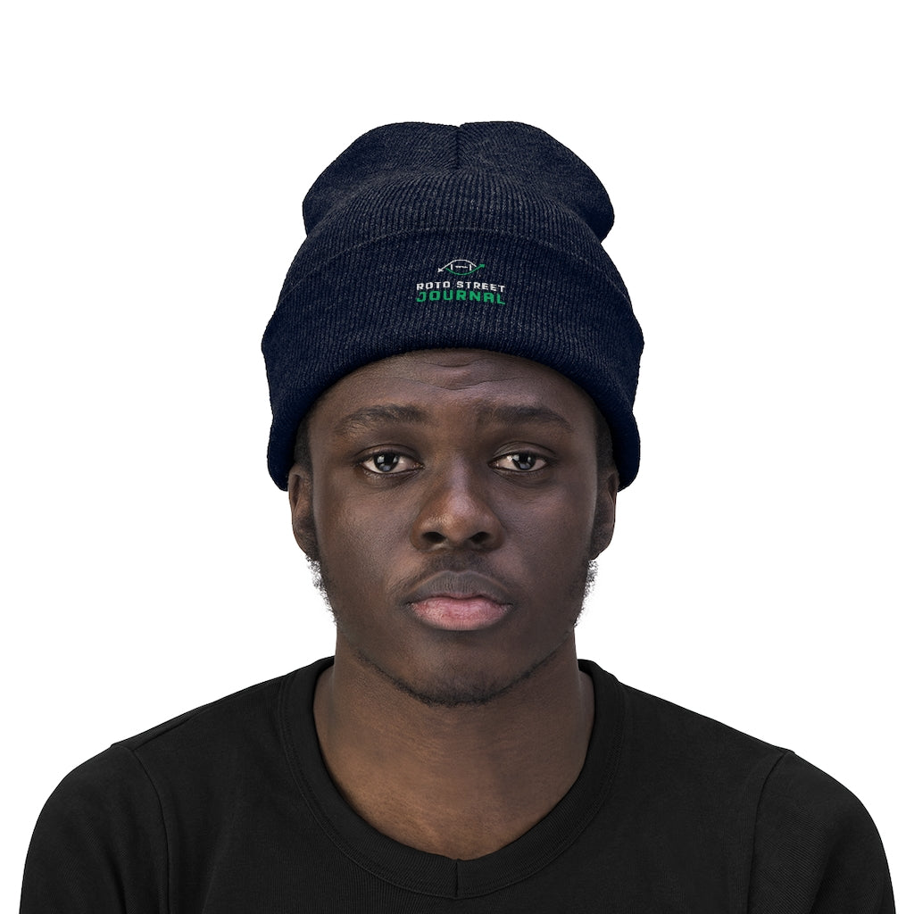 Roto Street Journal Knit Beanie - Fantasy Football Winter Hat