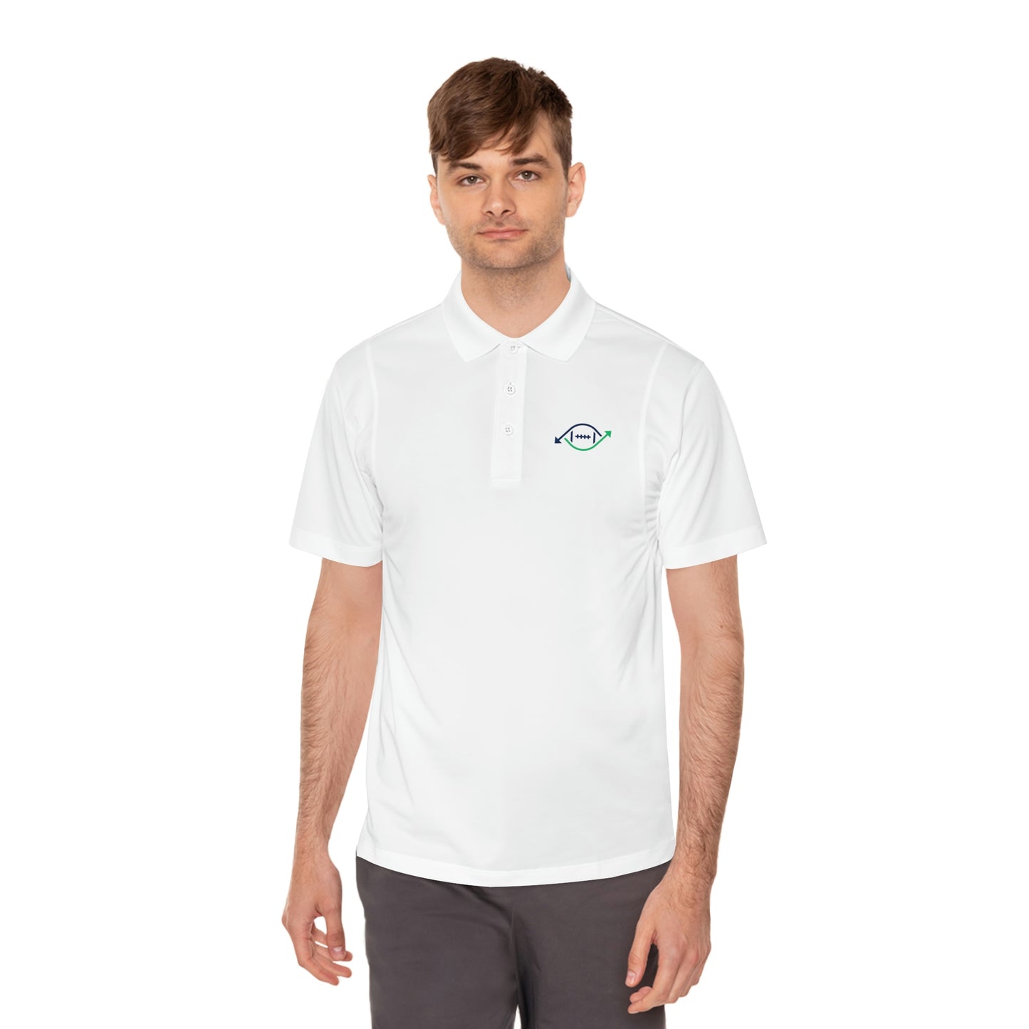 Roto Street Journal Men's Performance Polo - Fantasy Football Polo Shirt