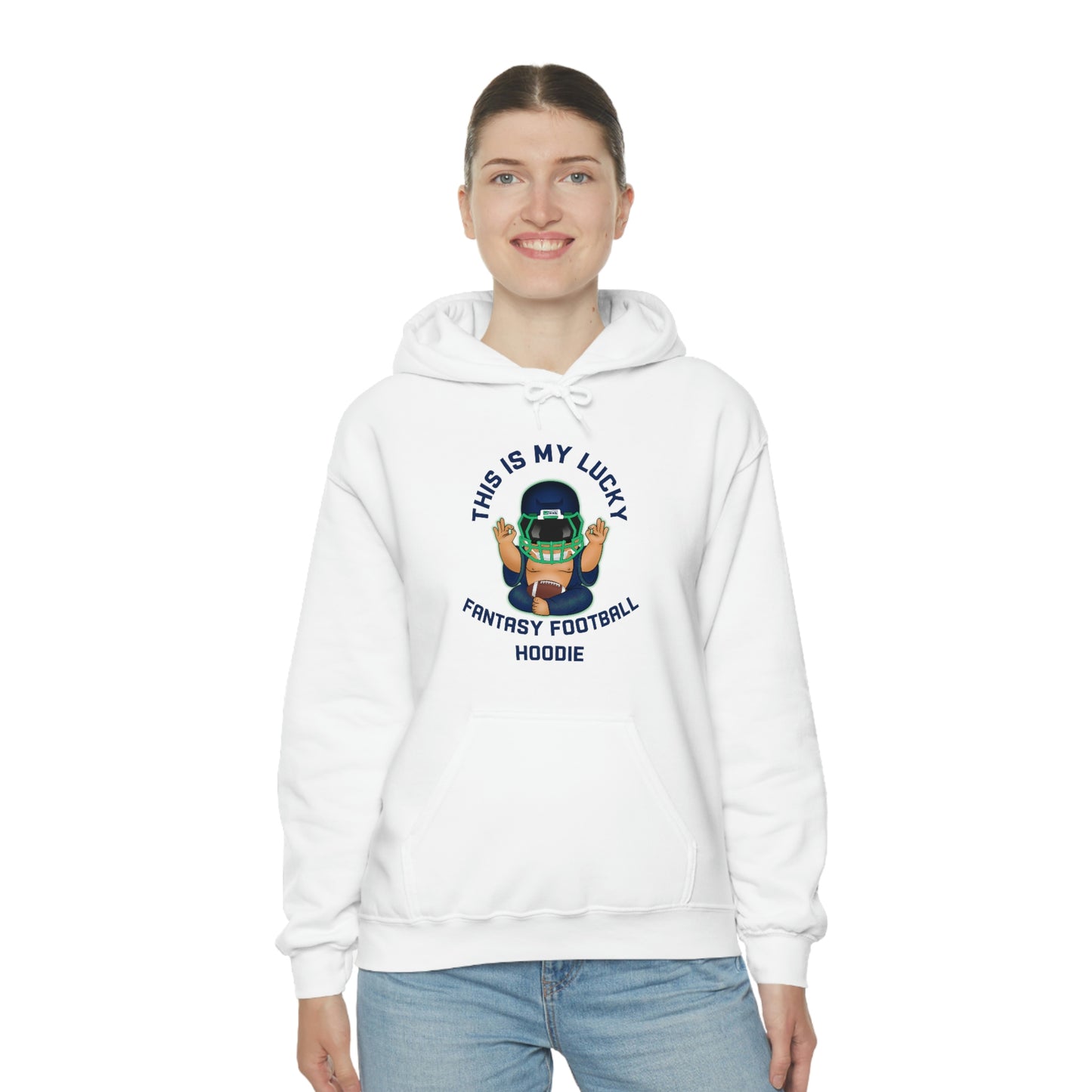 Lucky Buddha - My Lucky Fantasy Football Hoodie - Fantasy Football Sweatshirt