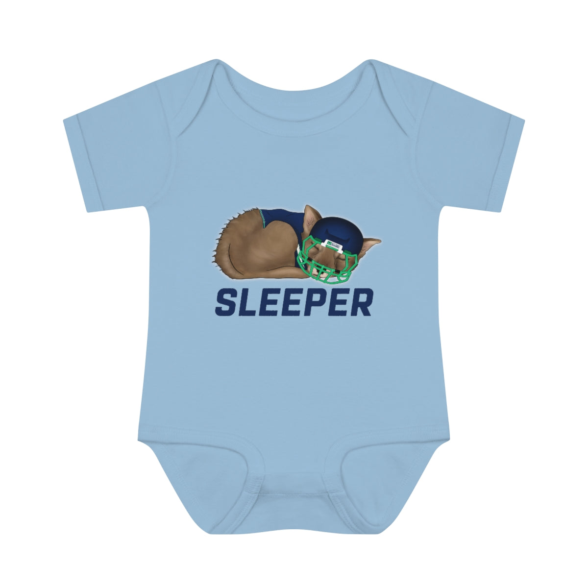 Infant Fantasy Sleeper Wolf Onesie - Sleeper Collection - Fantasy Football Baby Clothes