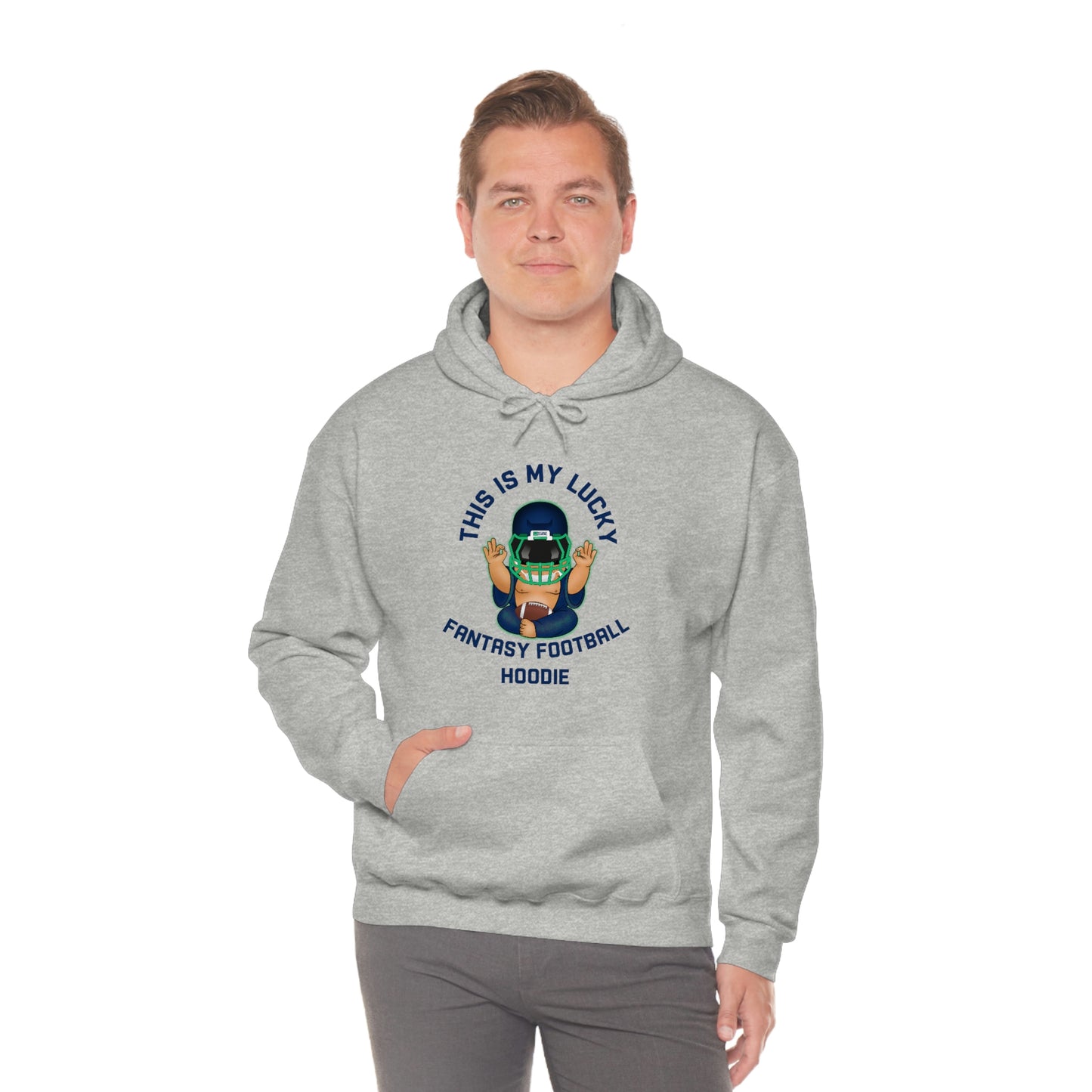 Lucky Buddha - My Lucky Fantasy Football Hoodie - Fantasy Football Sweatshirt