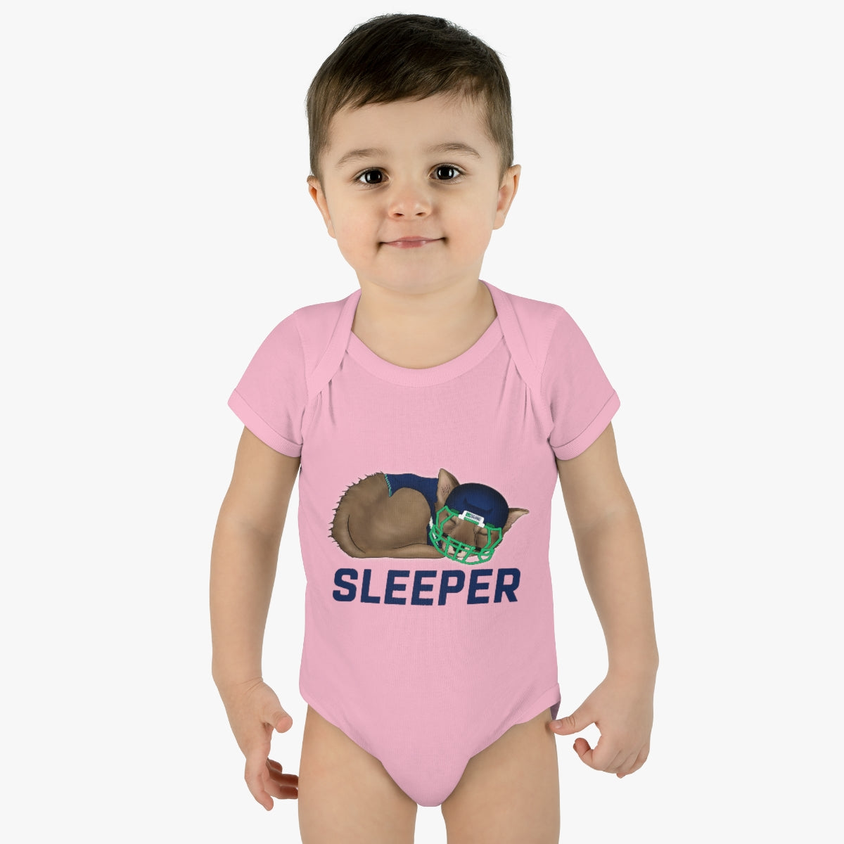 Infant Fantasy Sleeper Wolf Onesie - Sleeper Collection - Fantasy Football Baby Clothes