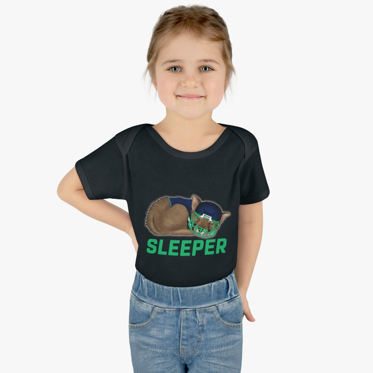 Infant Fantasy Sleeper Wolf Onesie - Sleeper Collection - Fantasy Football Baby Clothes