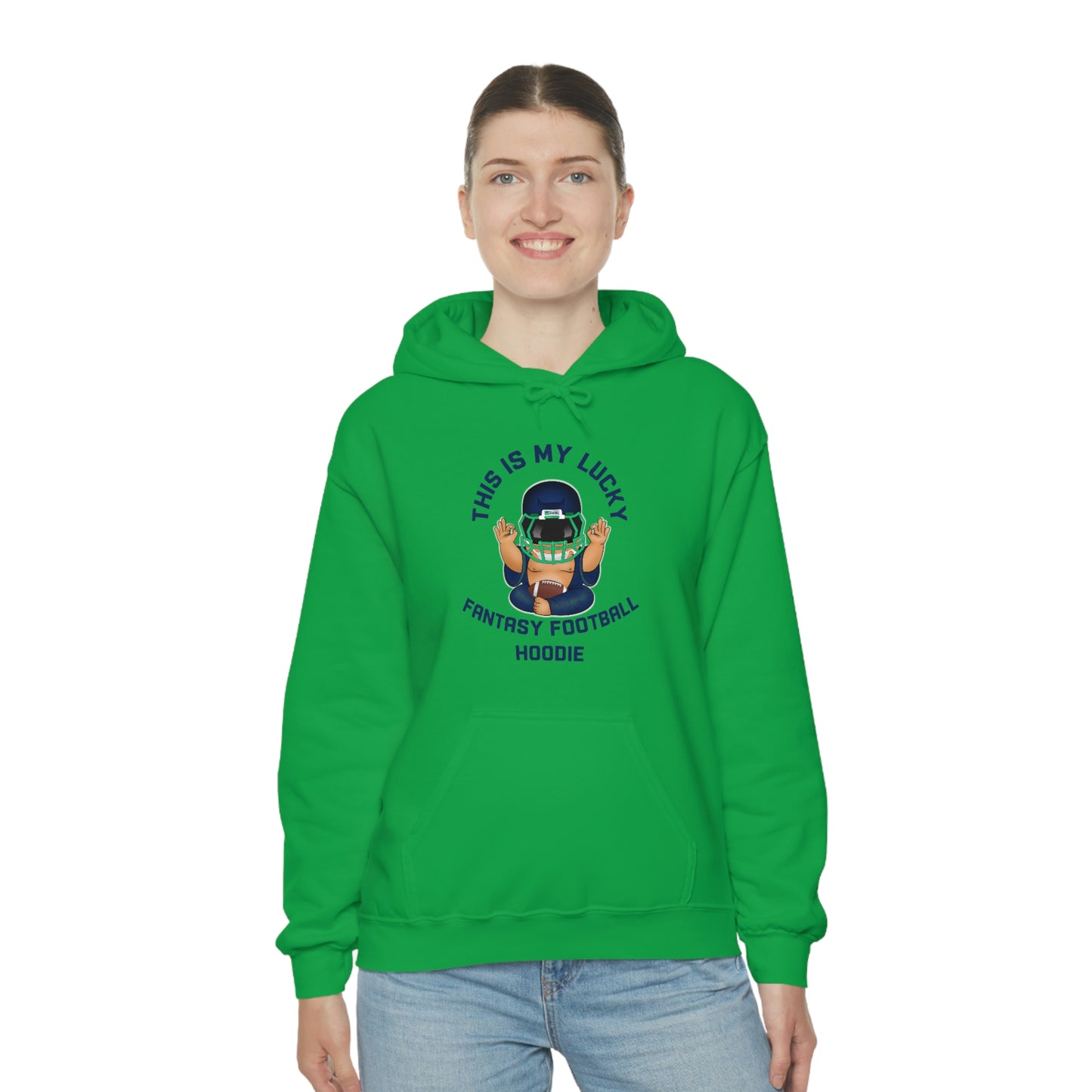 Lucky Buddha - My Lucky Fantasy Football Hoodie - Fantasy Football Sweatshirt