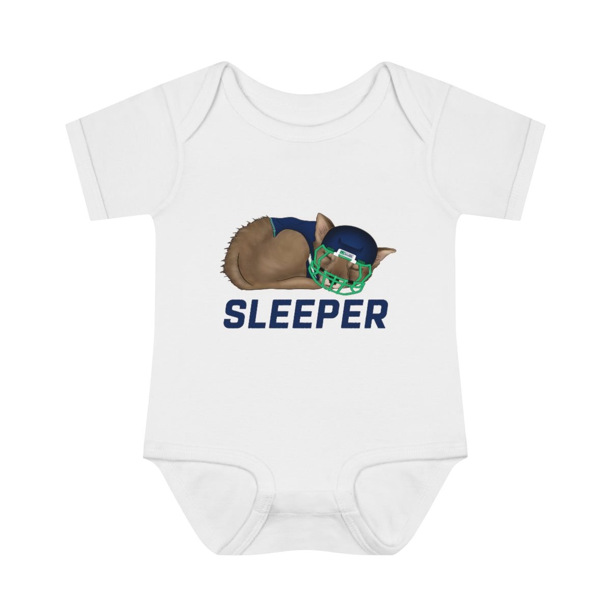 Infant Fantasy Sleeper Wolf Onesie - Sleeper Collection - Fantasy Football Baby Clothes