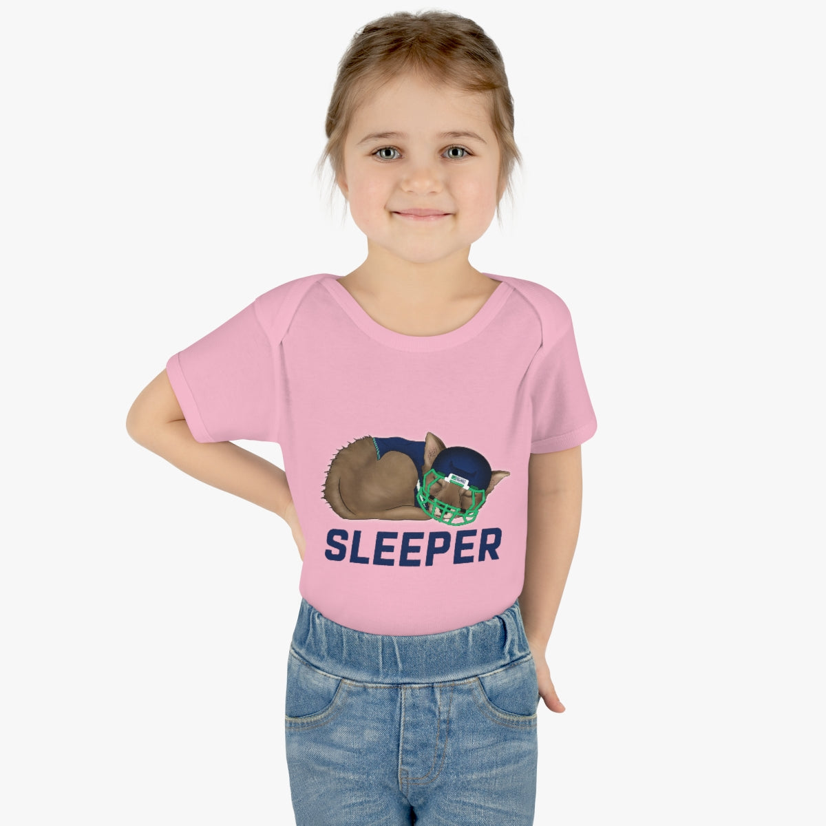 Infant Fantasy Sleeper Wolf Onesie - Sleeper Collection - Fantasy Football Baby Clothes