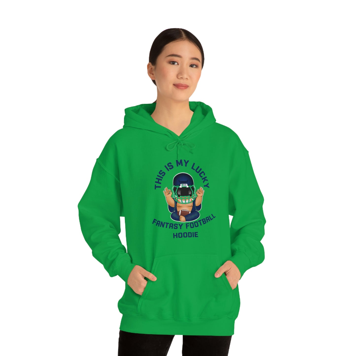 Lucky Buddha - My Lucky Fantasy Football Hoodie - Fantasy Football Sweatshirt