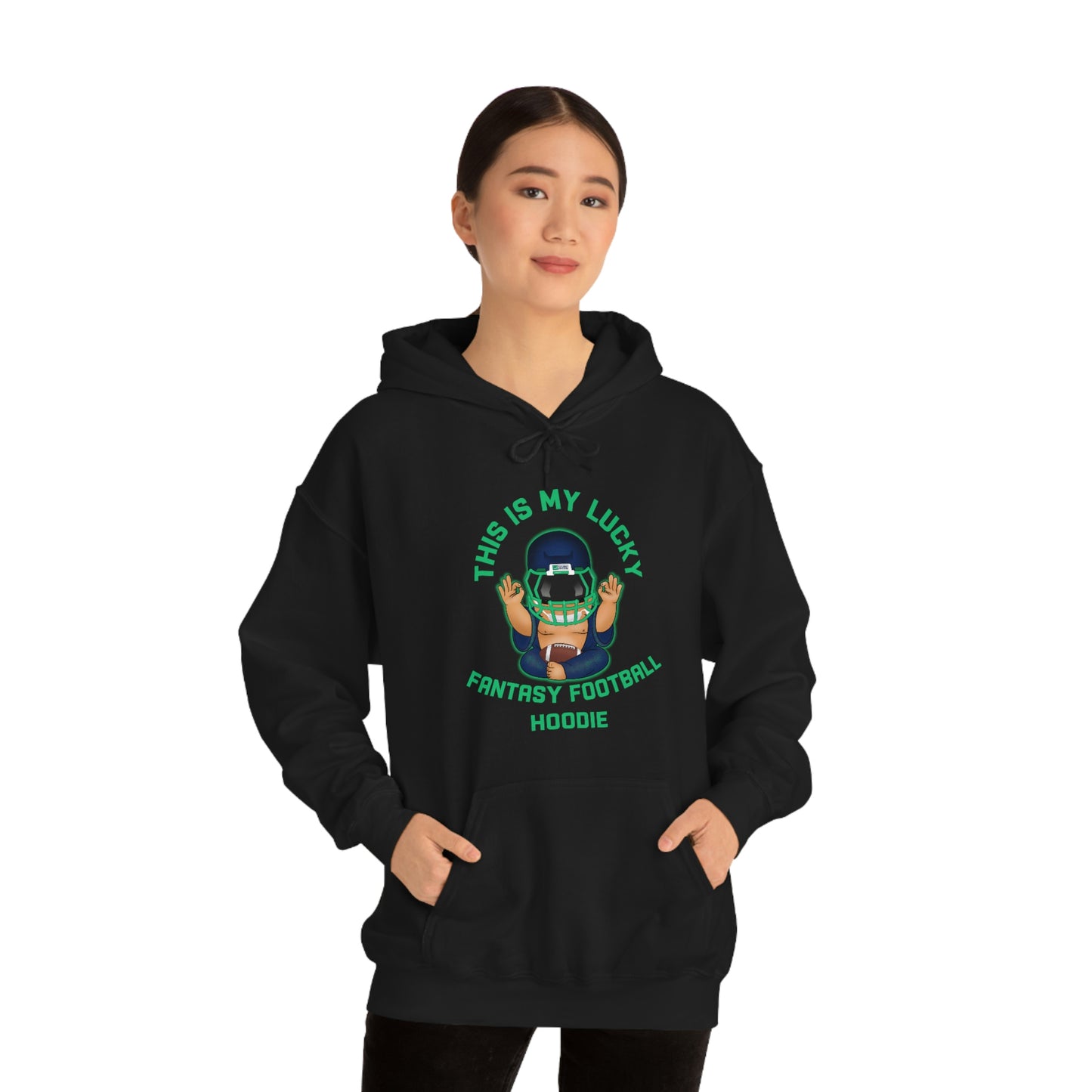 Lucky Buddha - My Lucky Fantasy Football Hoodie - Fantasy Football Sweatshirt