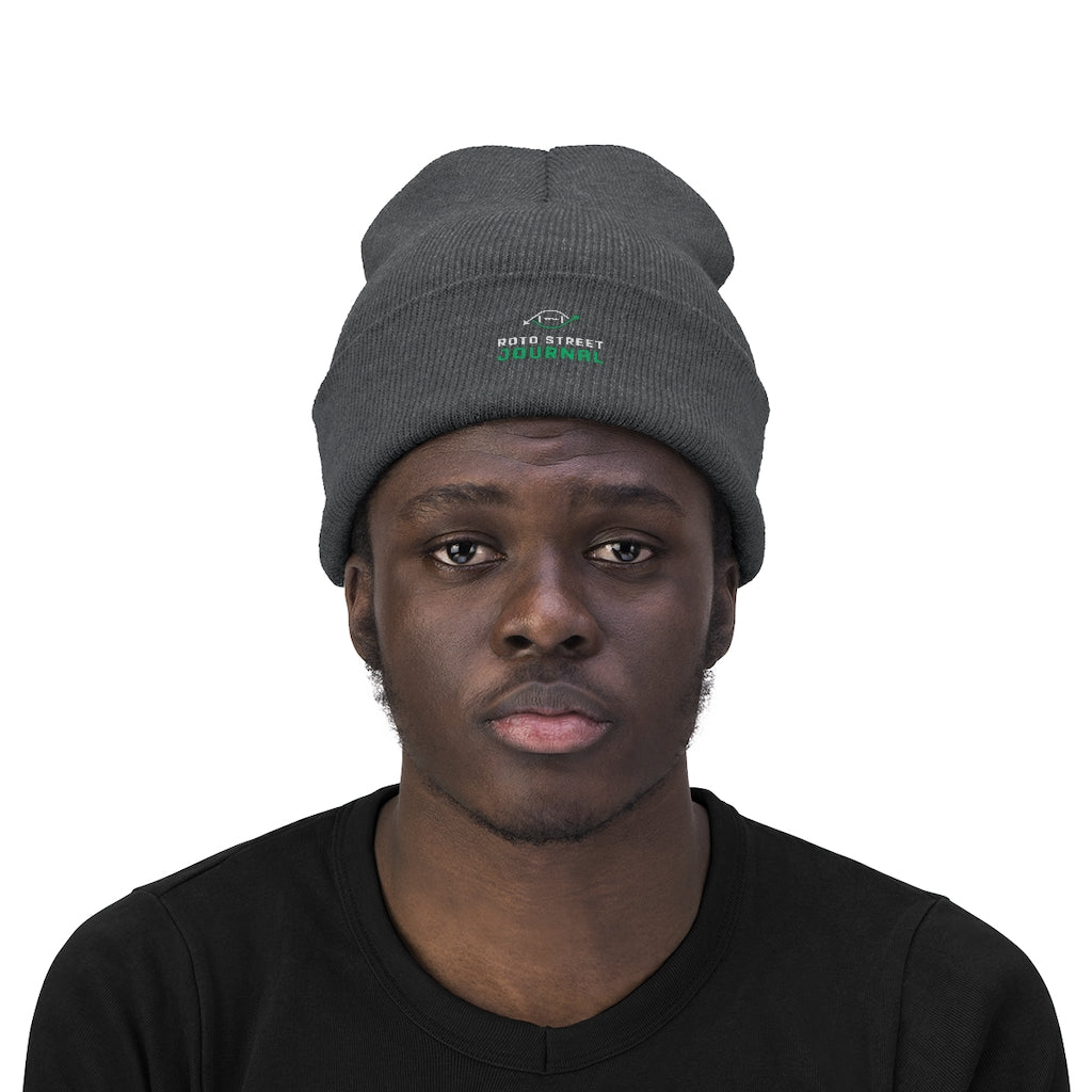 Roto Street Journal Knit Beanie - Fantasy Football Winter Hat