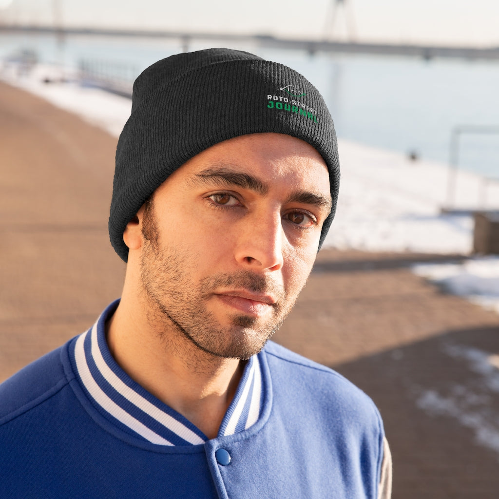 Roto Street Journal Knit Beanie - Fantasy Football Winter Hat