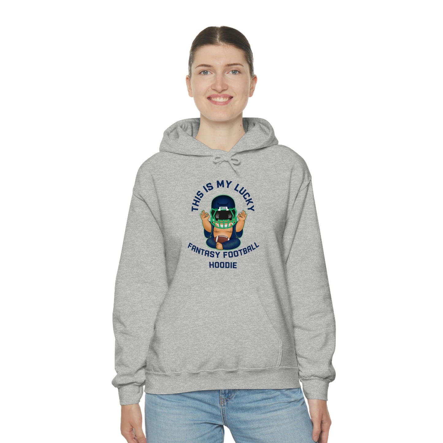 Lucky Buddha - My Lucky Fantasy Football Hoodie - Fantasy Football Sweatshirt