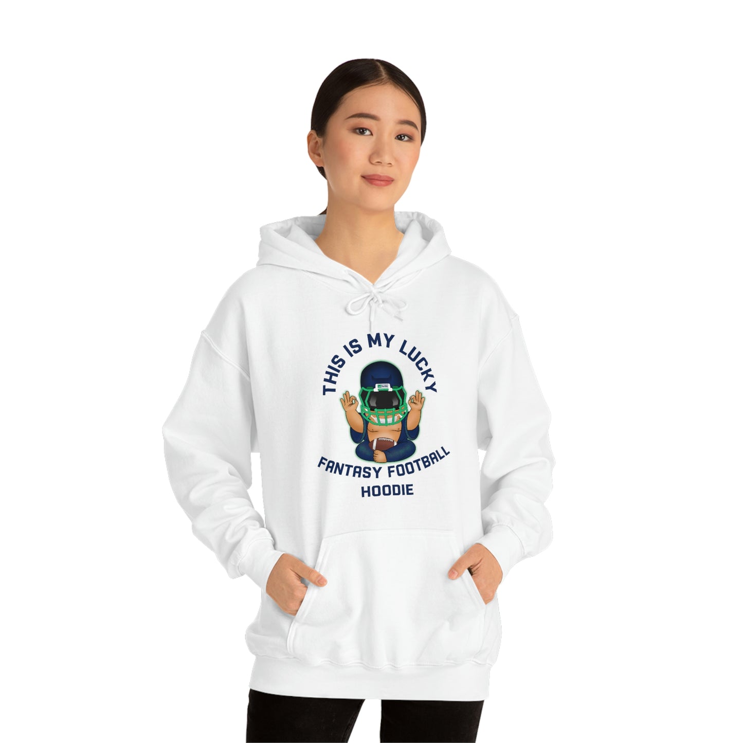 Lucky Buddha - My Lucky Fantasy Football Hoodie - Fantasy Football Sweatshirt
