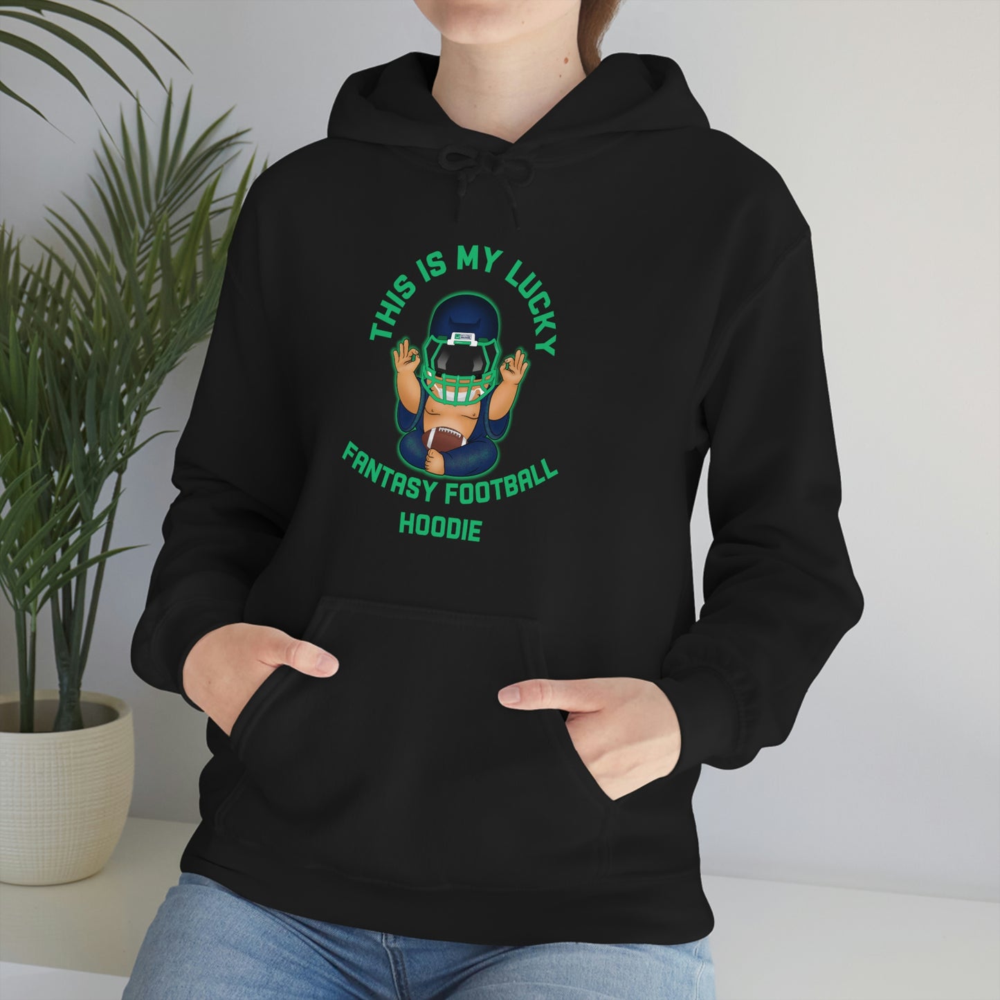 Lucky Buddha - My Lucky Fantasy Football Hoodie - Fantasy Football Sweatshirt