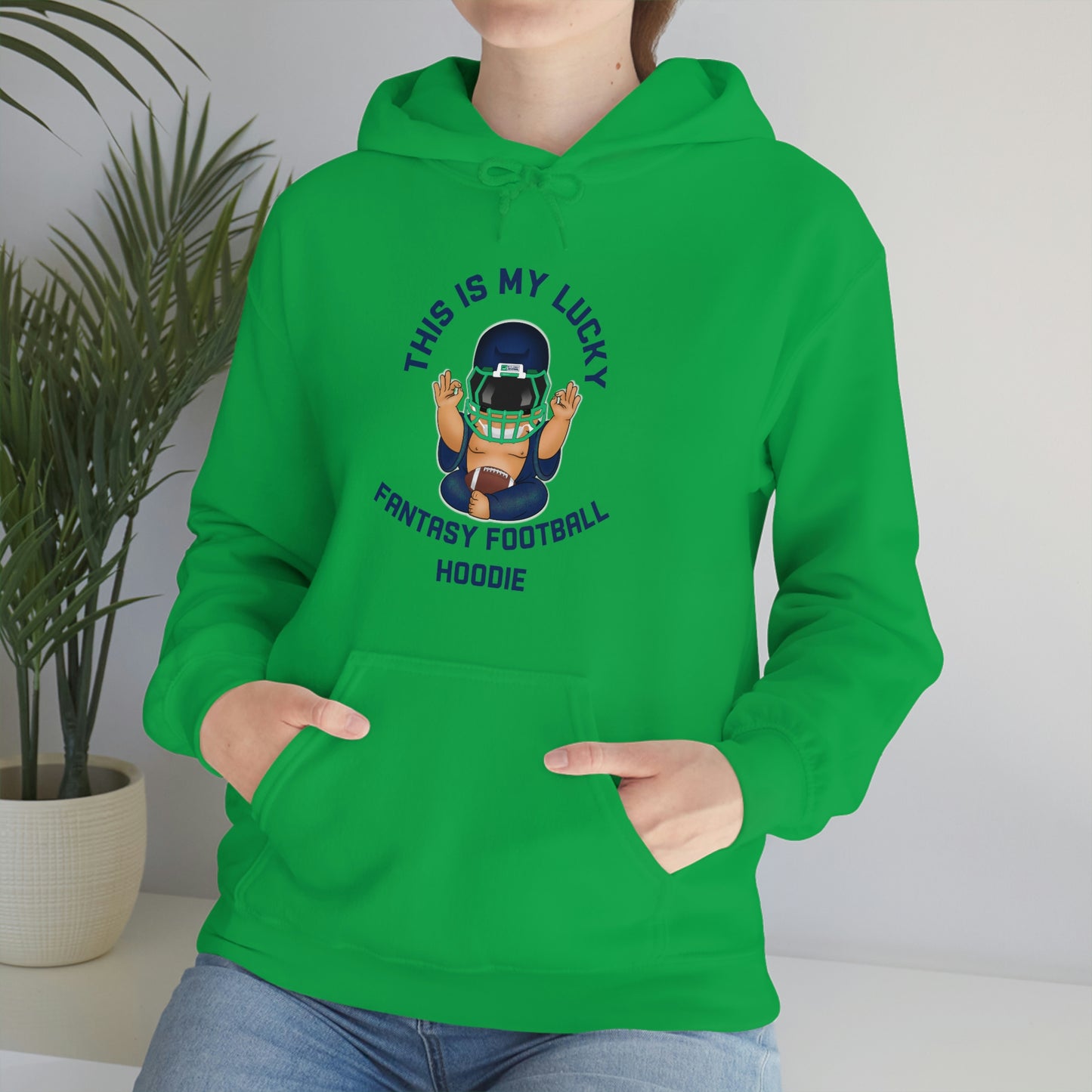 Lucky Buddha - My Lucky Fantasy Football Hoodie - Fantasy Football Sweatshirt
