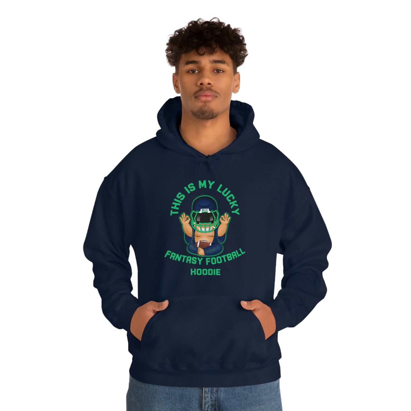 Lucky Buddha - My Lucky Fantasy Football Hoodie - Fantasy Football Sweatshirt