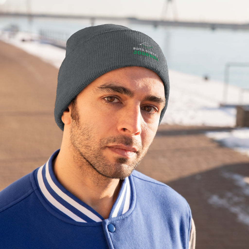 Roto Street Journal Knit Beanie - Fantasy Football Winter Hat