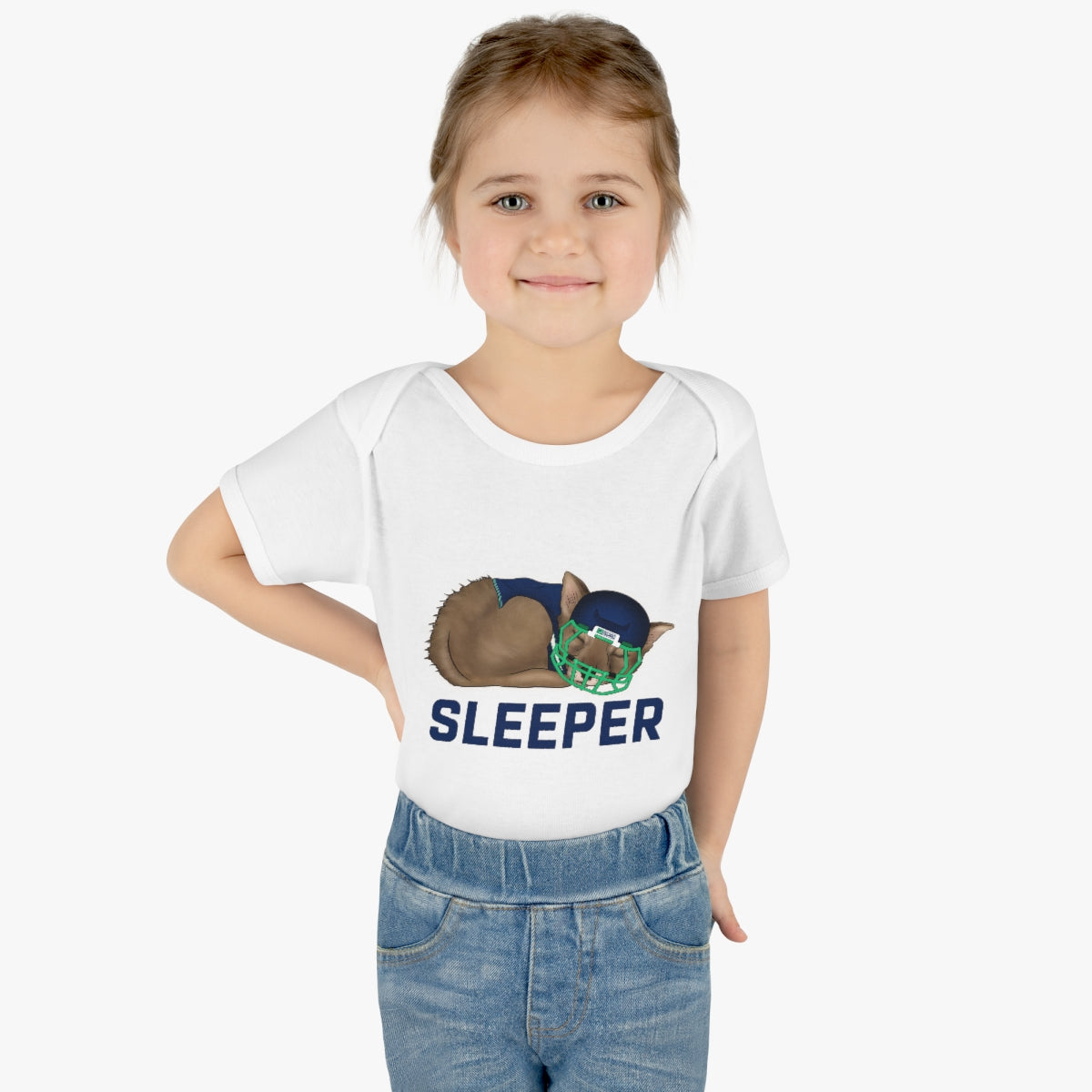 Infant Fantasy Sleeper Wolf Onesie - Sleeper Collection - Fantasy Football Baby Clothes