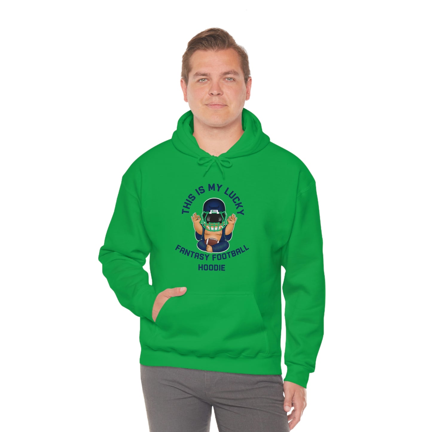 Lucky Buddha - My Lucky Fantasy Football Hoodie - Fantasy Football Sweatshirt