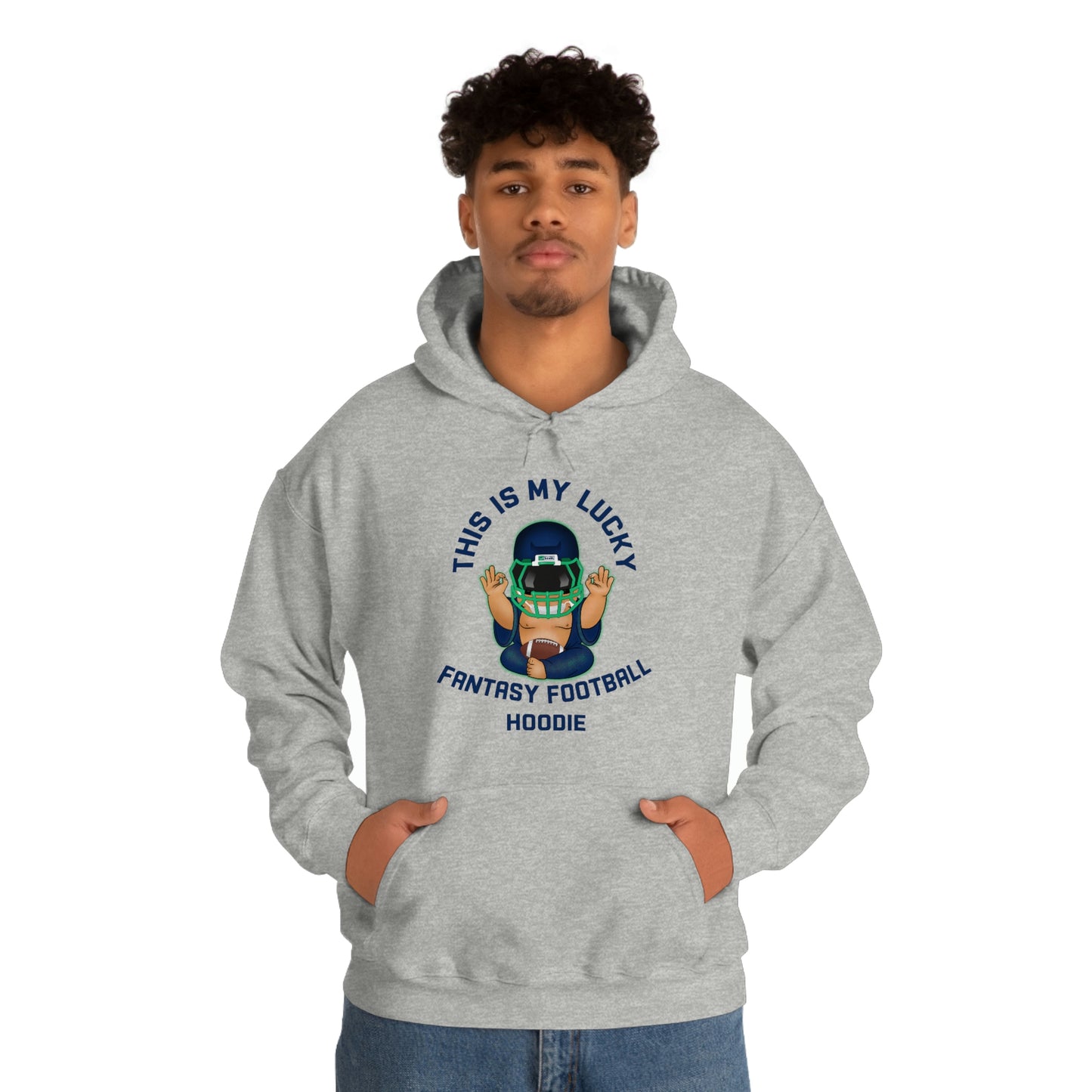 Lucky Buddha - My Lucky Fantasy Football Hoodie - Fantasy Football Sweatshirt