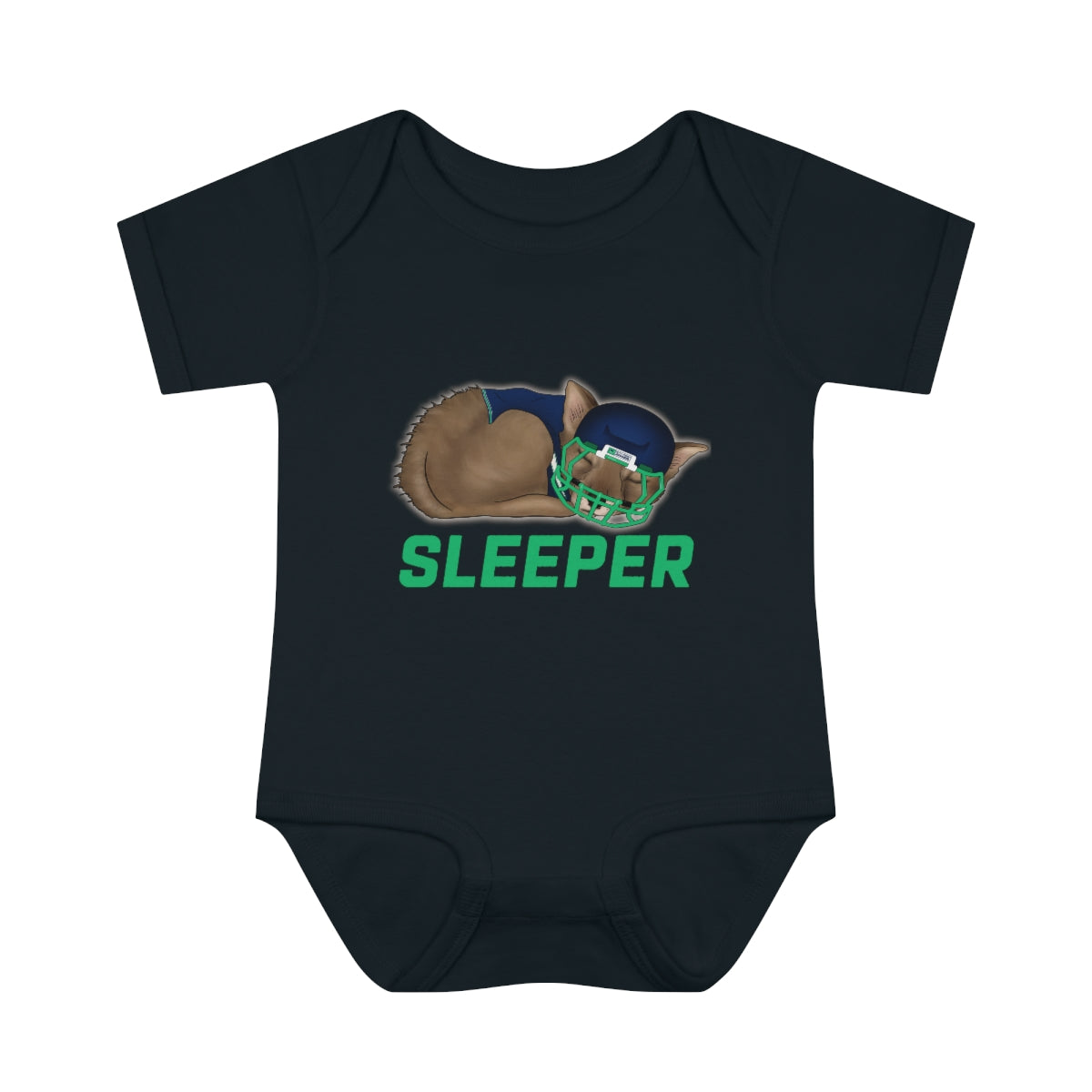 Infant Fantasy Sleeper Wolf Onesie - Sleeper Collection - Fantasy Football Baby Clothes