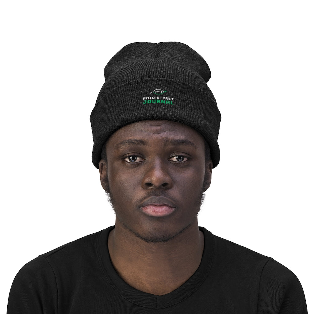Roto Street Journal Knit Beanie - Fantasy Football Winter Hat