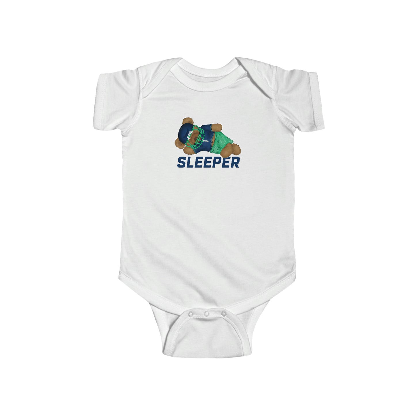 Infant "Sleeper" Bear Onesie - Sleeper Collection - Fantasy Football Baby Clothes