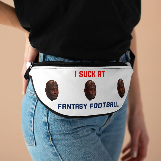 I Suck at Fantasy Crying Jordan Fanny Pack