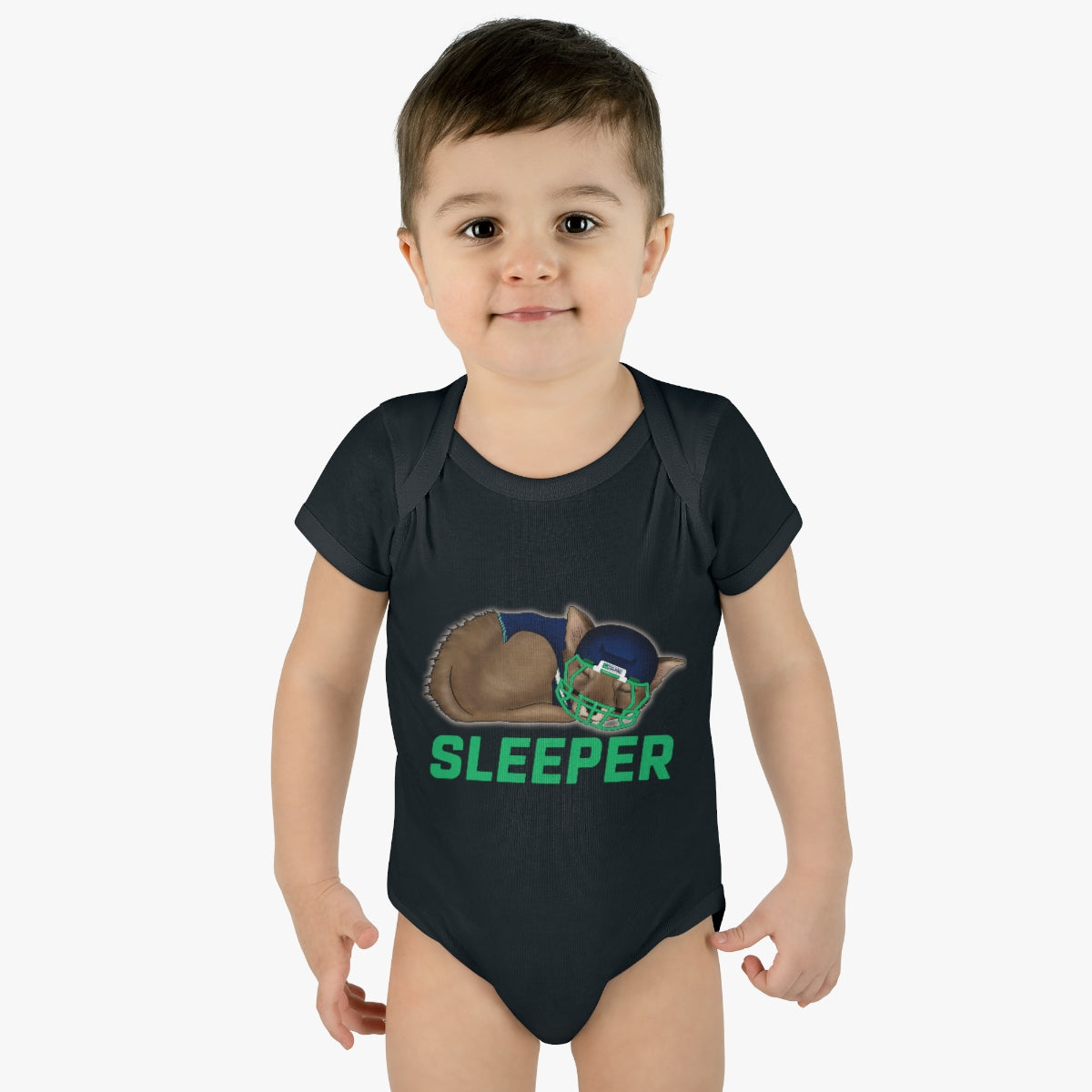 Infant Fantasy Sleeper Wolf Onesie - Sleeper Collection - Fantasy Football Baby Clothes