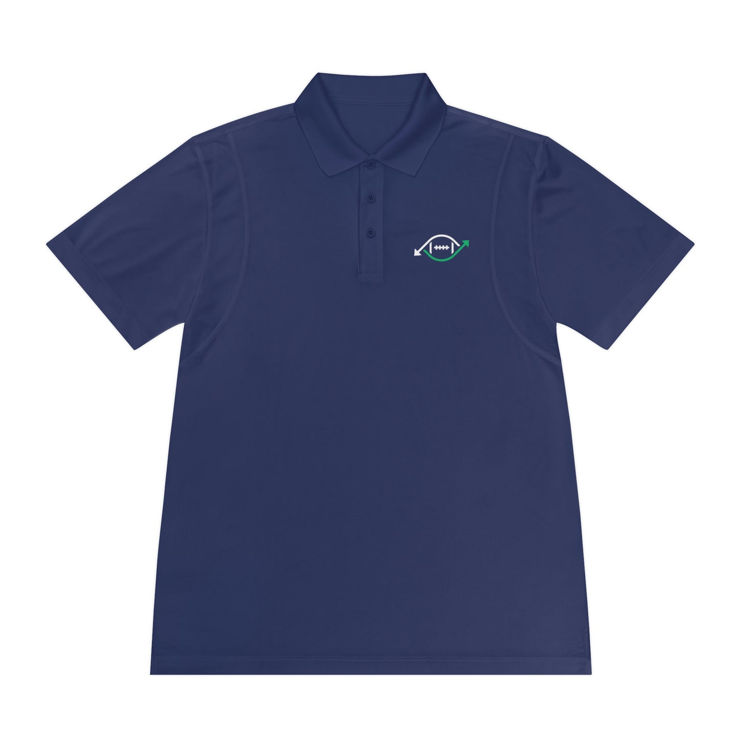 Roto Street Journal Men's Performance Polo - Fantasy Football Polo Shirt