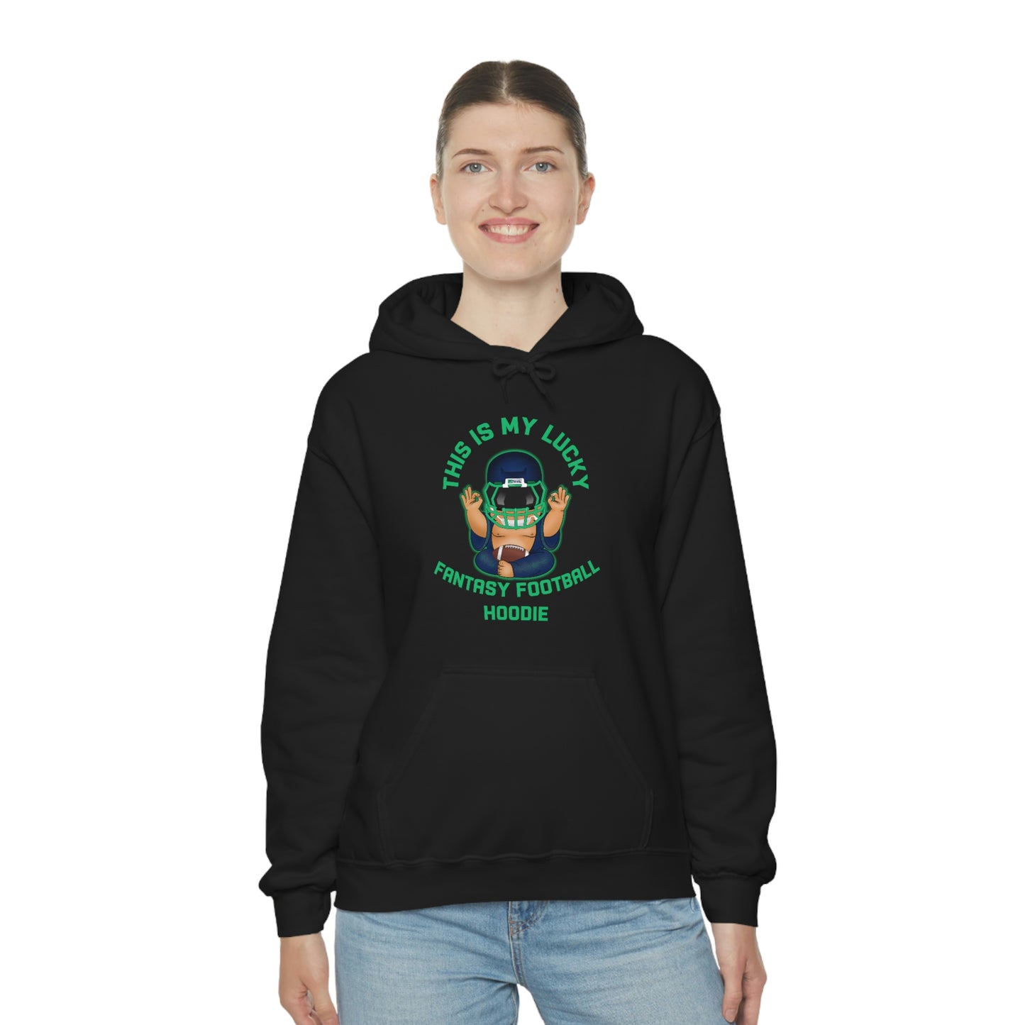 Lucky Buddha - My Lucky Fantasy Football Hoodie - Fantasy Football Sweatshirt
