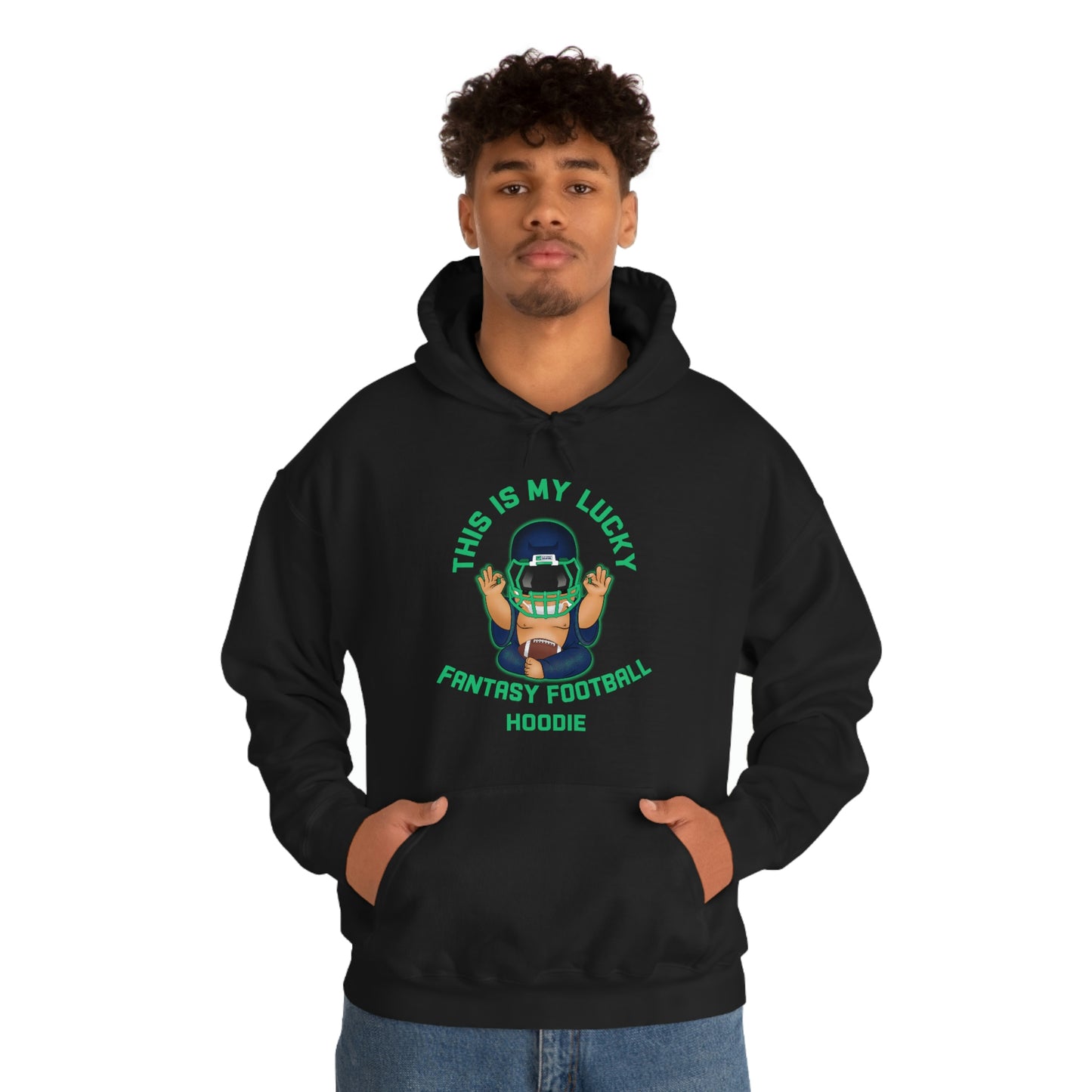 Lucky Buddha - My Lucky Fantasy Football Hoodie - Fantasy Football Sweatshirt