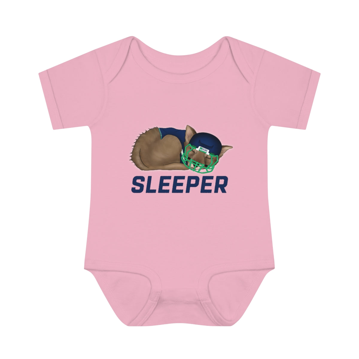 Infant Fantasy Sleeper Wolf Onesie - Sleeper Collection - Fantasy Football Baby Clothes