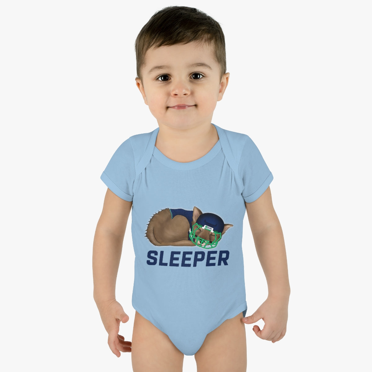 Infant Fantasy Sleeper Wolf Onesie - Sleeper Collection - Fantasy Football Baby Clothes