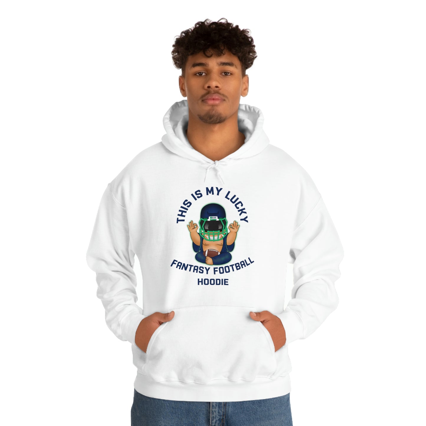 Lucky Buddha - My Lucky Fantasy Football Hoodie - Fantasy Football Sweatshirt