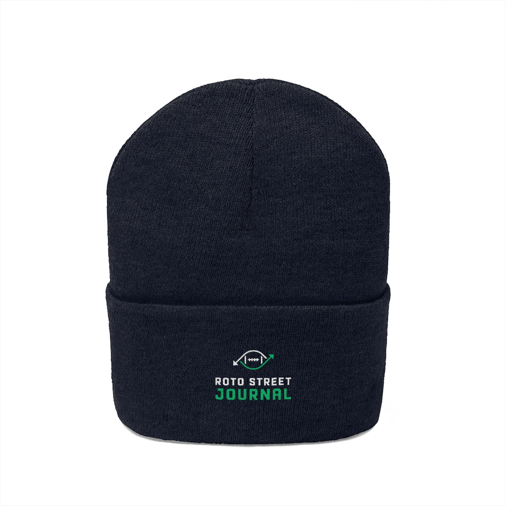 Roto Street Journal Knit Beanie - Fantasy Football Winter Hat