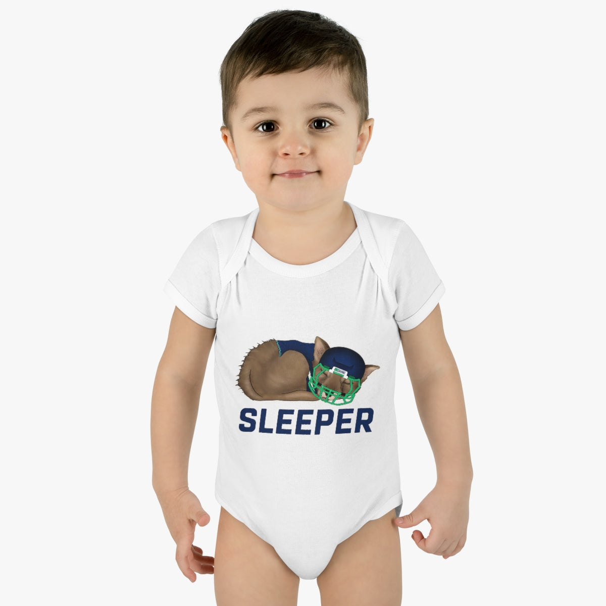Infant Fantasy Sleeper Wolf Onesie - Sleeper Collection - Fantasy Football Baby Clothes